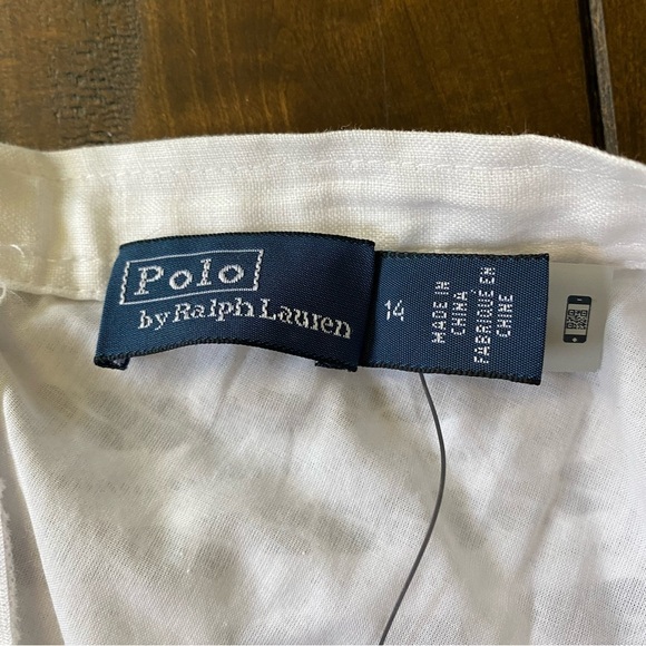 Polo by Ralph Lauren Battenberg-Lace Linen White Midi/Maxi Skirt size 14 NWT - Picture 12 of 15